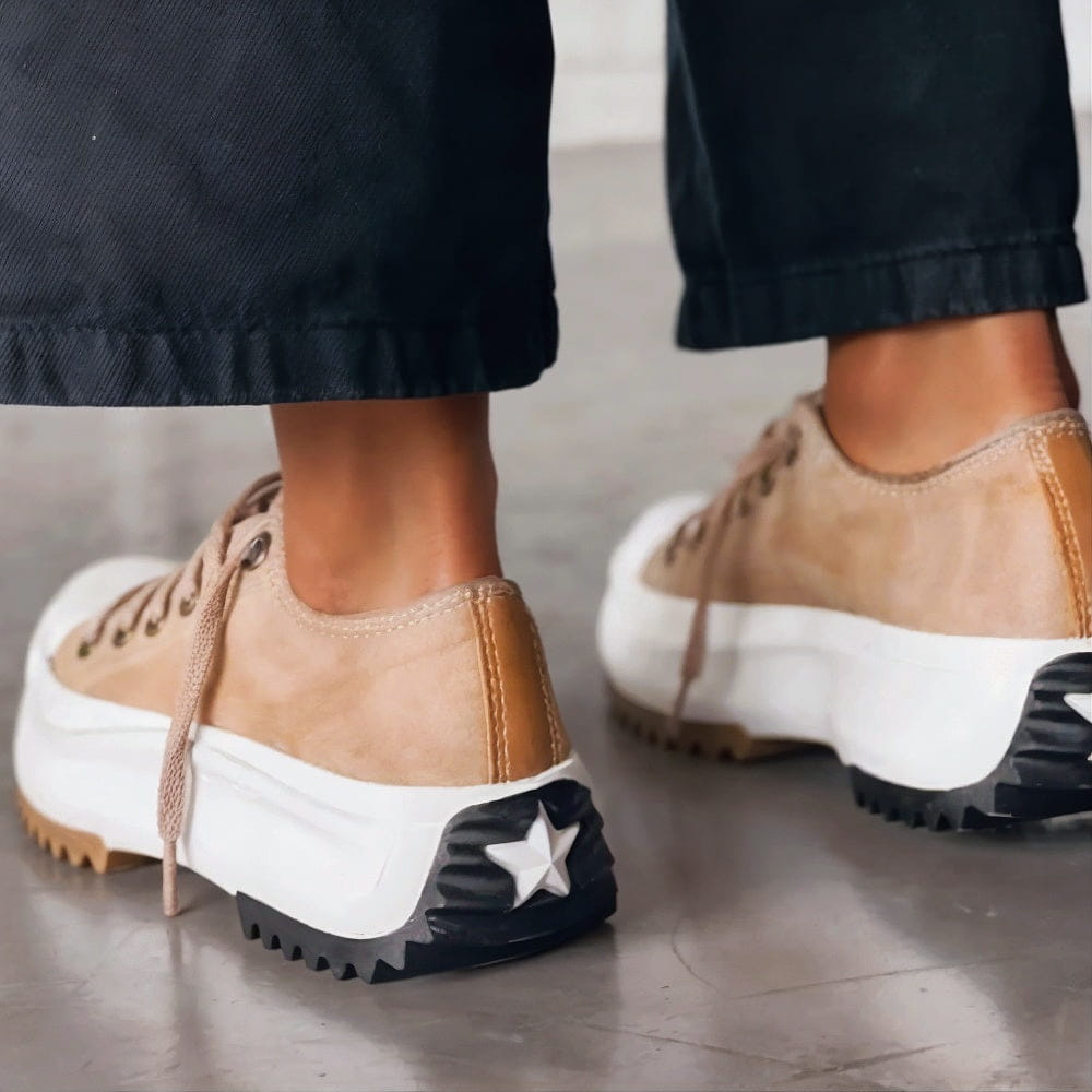 Elisaâ„¢ - Platform Sneakers Made of Leather