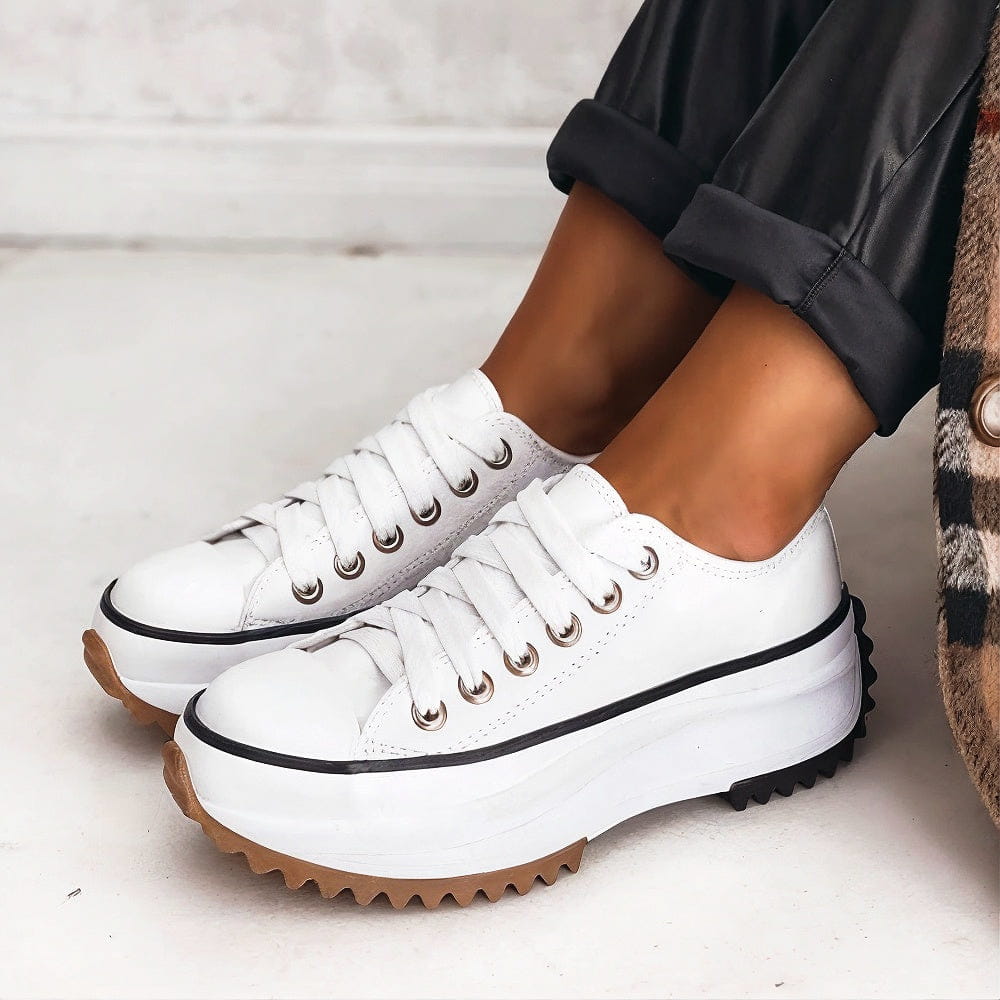 Elisaâ„¢ - Platform Sneakers Made of Leather