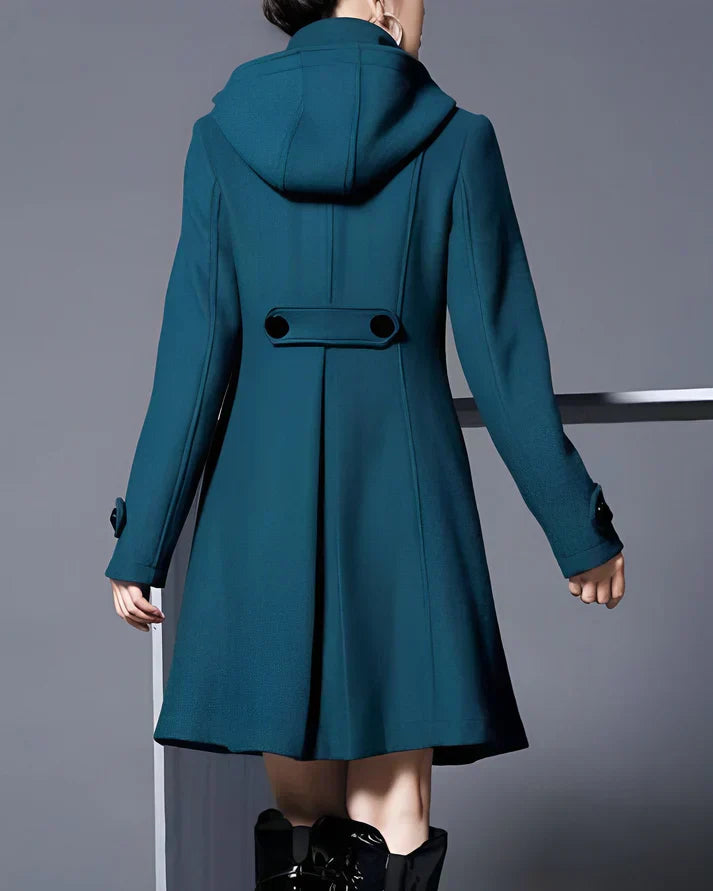 Ariaâ„¢ | Elegant Wool Coat with Hood