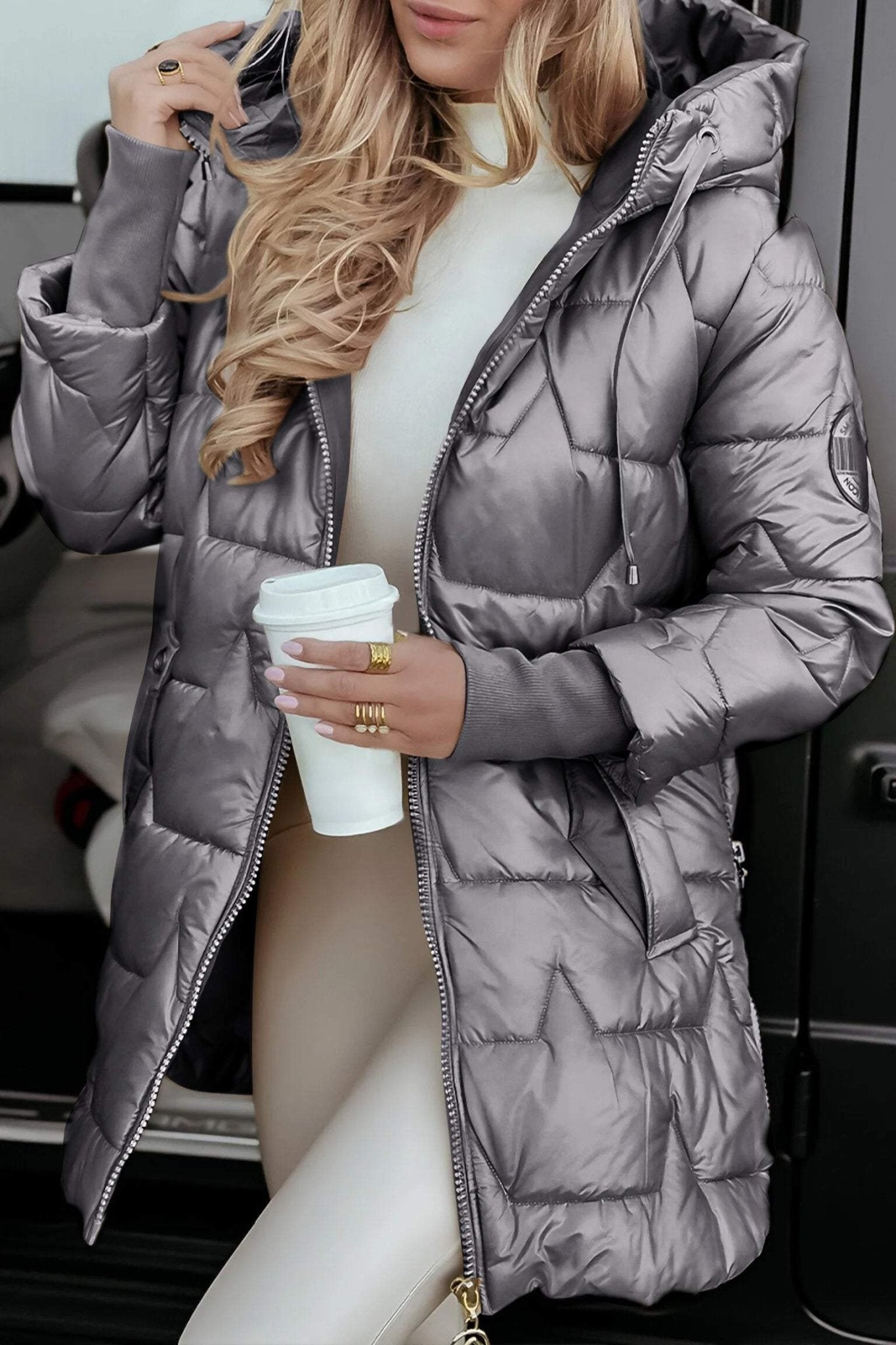 Amela | Cozy Cotton-Blend Autumn Coat