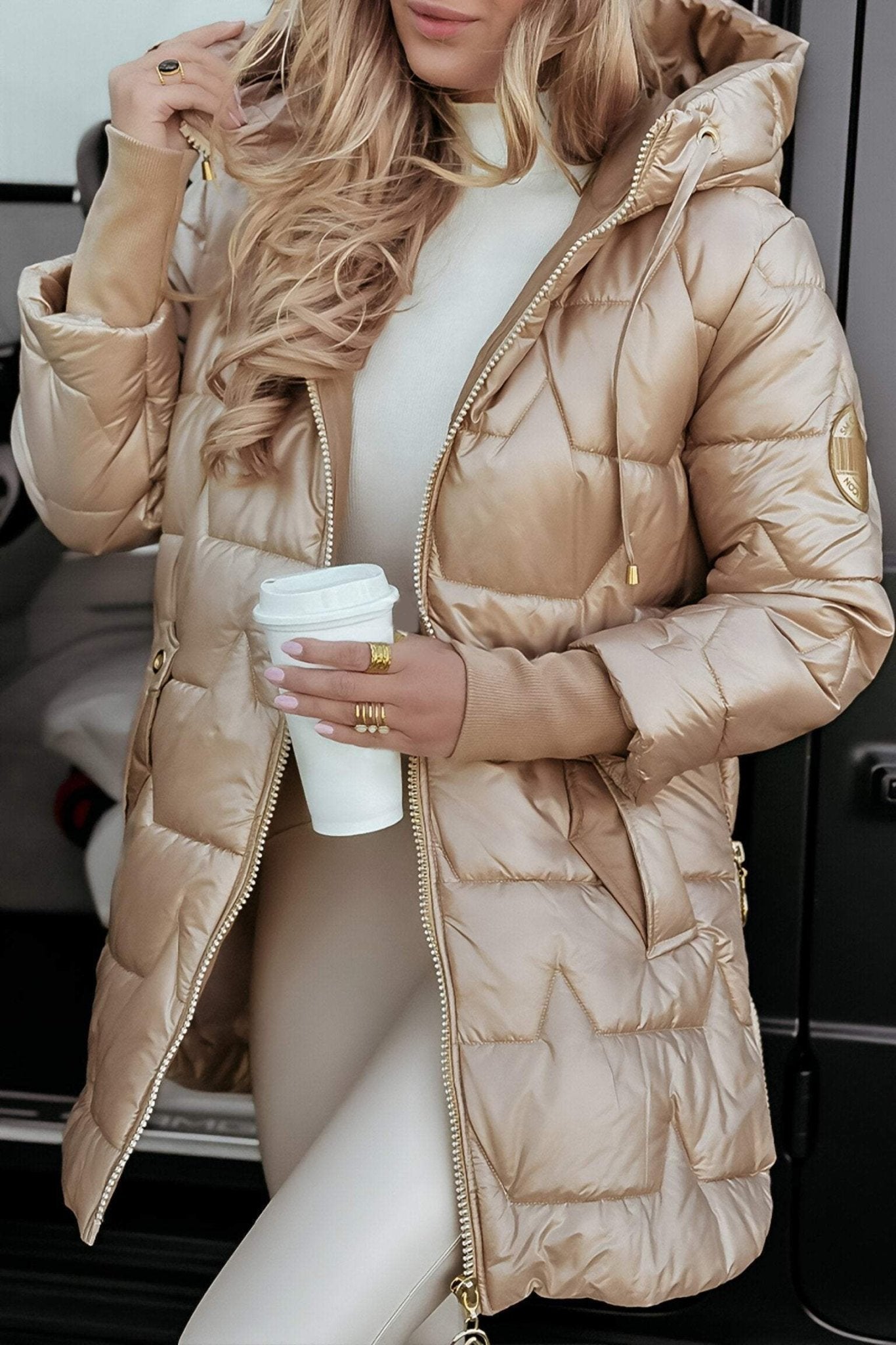 Amela | Cozy Cotton-Blend Autumn Coat