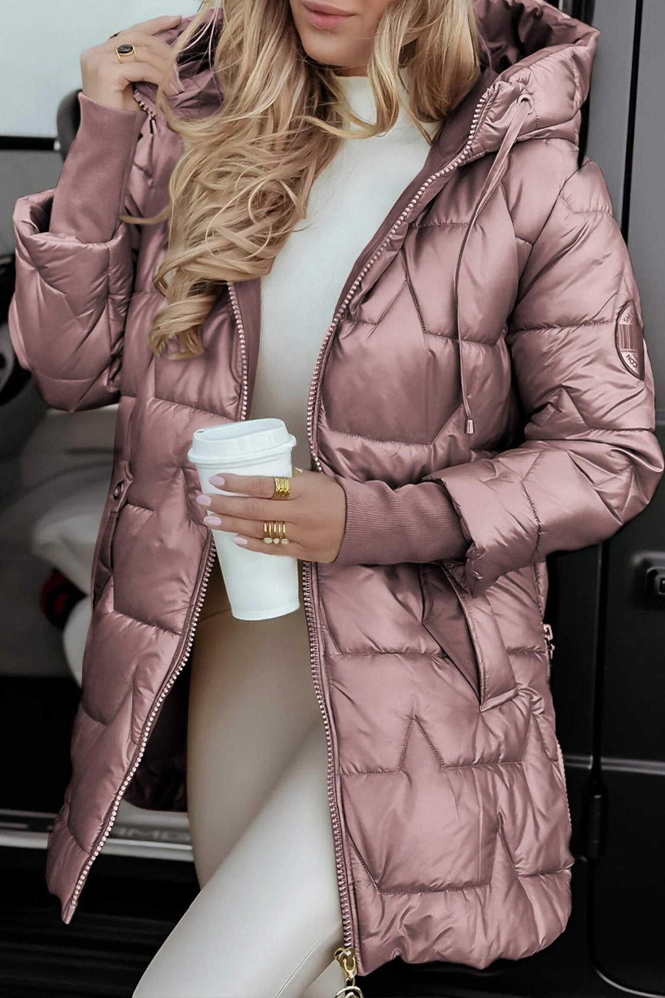 Amela | Cozy Cotton-Blend Autumn Coat