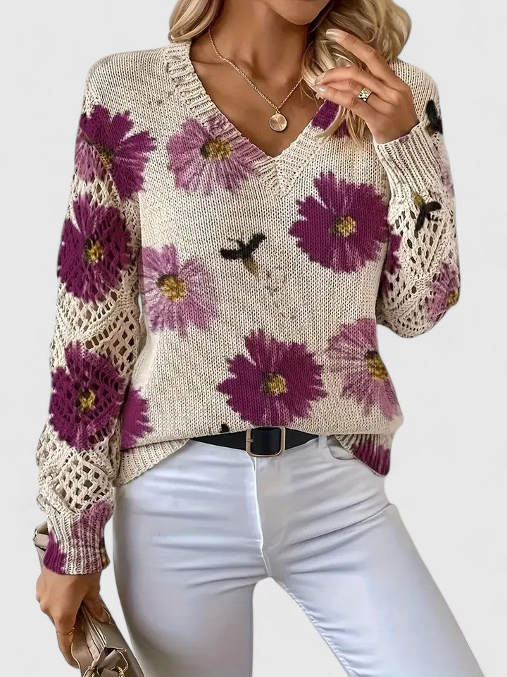 Diana | Timeless Flower Sweater