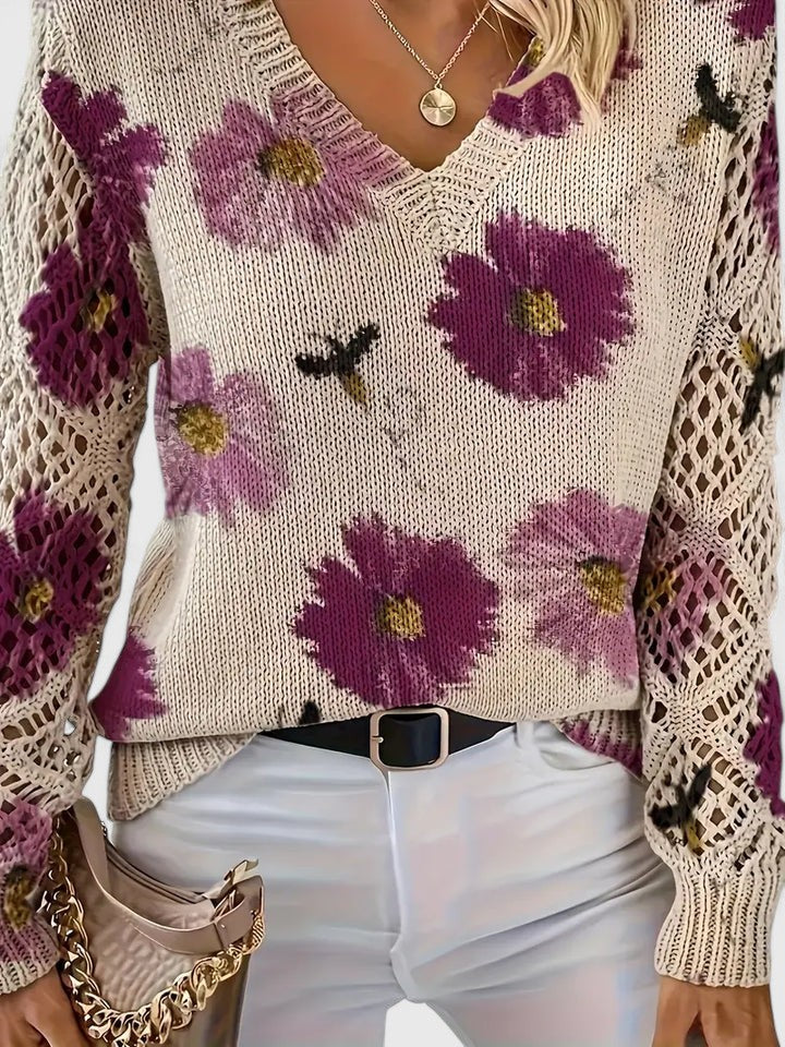 Diana | Timeless Flower Sweater