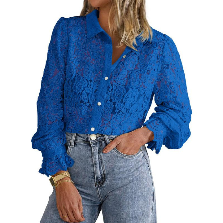 ILAW™ | Chic Long Sleeve Button Down Blouse