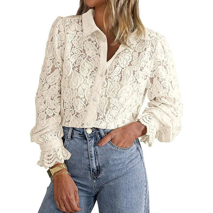 ILAW™ | Chic Long Sleeve Button Down Blouse