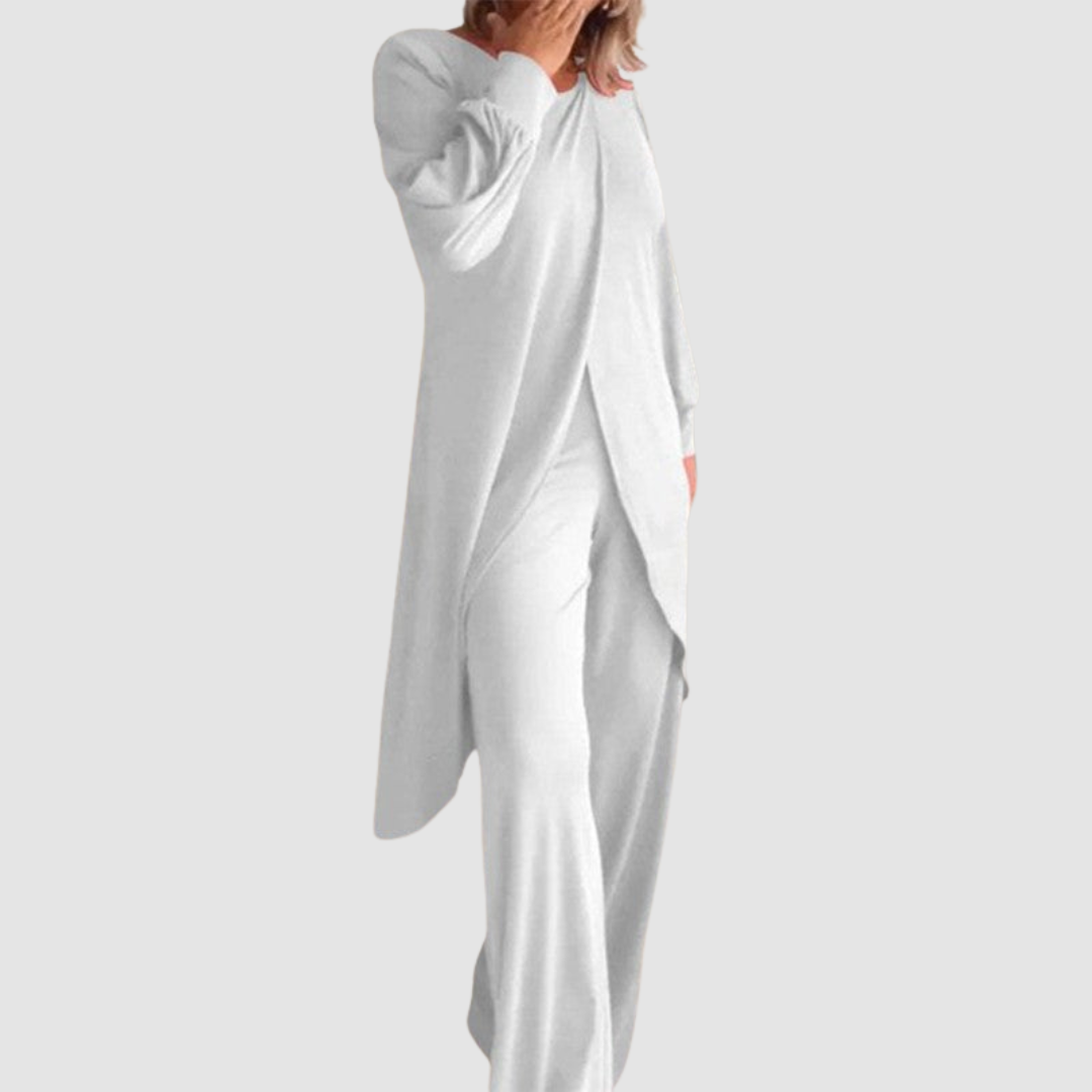 Laine™ Elegant 2-Piece Set | Longline Top and Comfortable Trousers