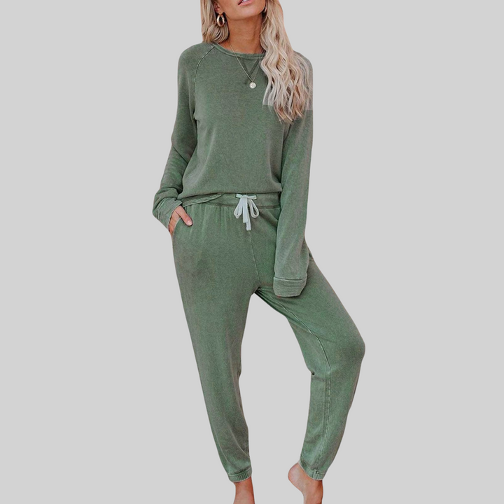 Jocelyn™| Casual Long Sleeve and Sweatpants Set