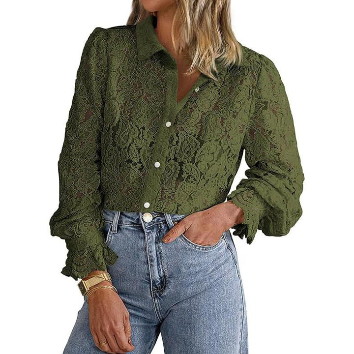 ILAW™ | Chic Long Sleeve Button Down Blouse
