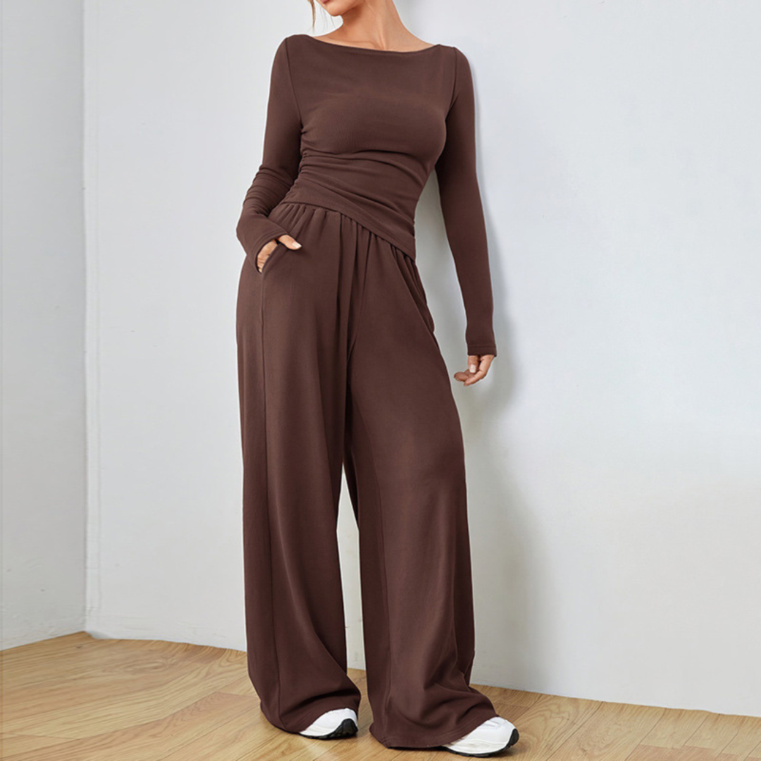 Abigail™ Elegant Cozy Set | Relaxed-Fit Top and Trousers