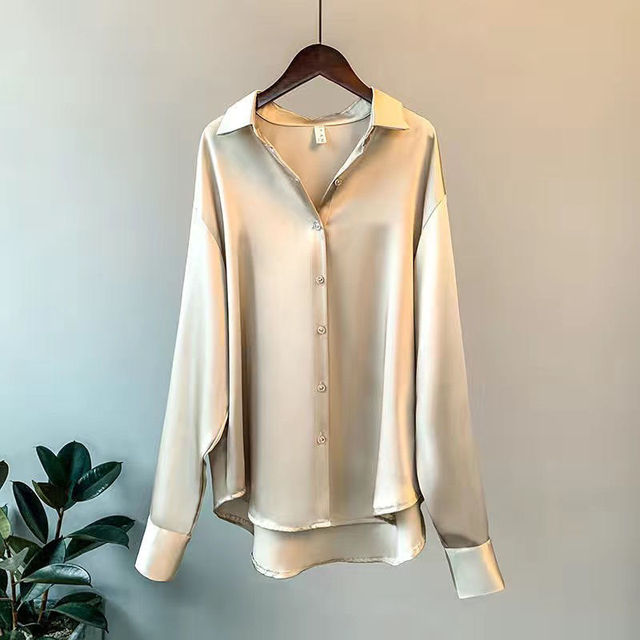 Florence™ | Women Silky Long-Sleeve Blouse