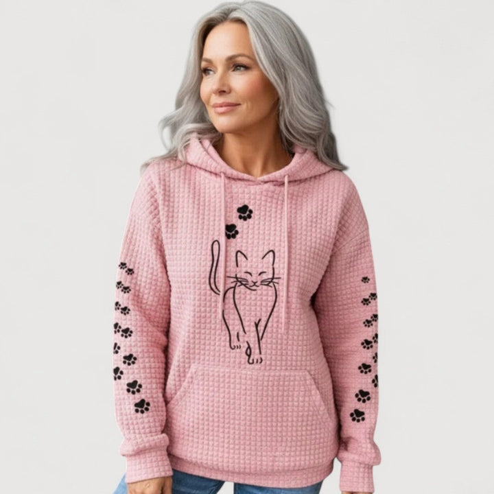 NELLY – CAT PRINT HOODIE