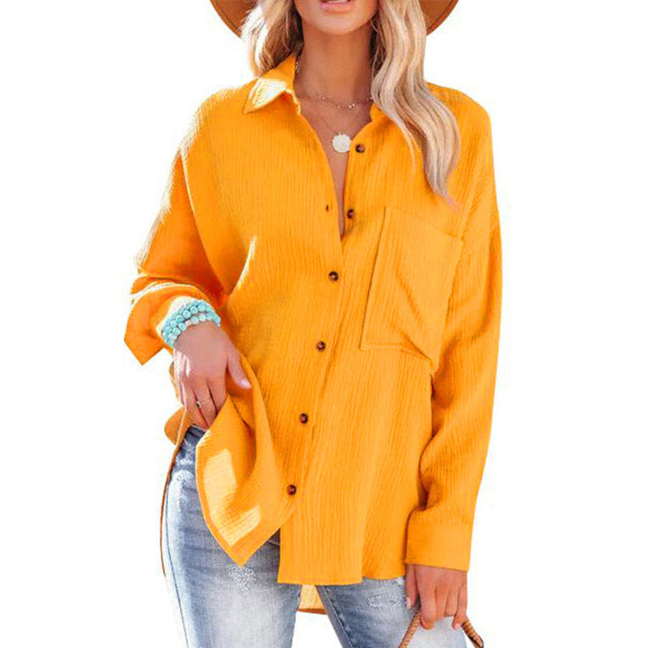 Wolly™| Women Casual Button Down Long Sleeve Blouse