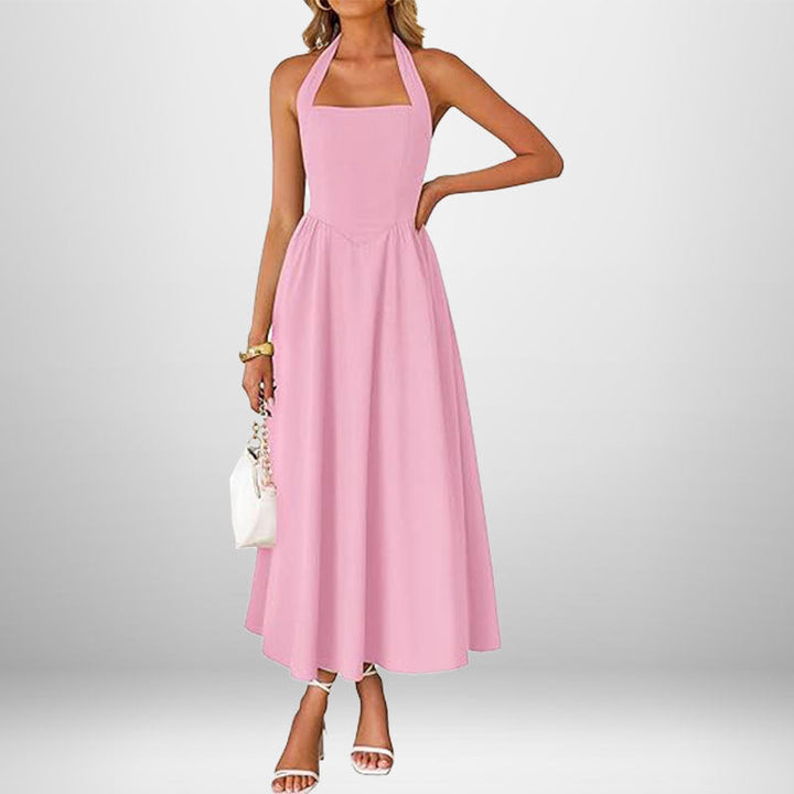 Winslow™ | Trendy Halter Neck Sleeveless Dress