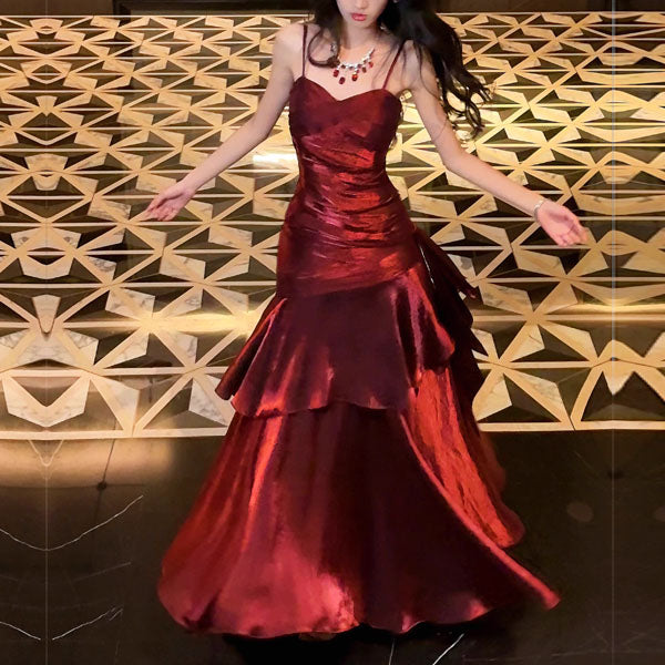 Vianne™| Glamorous Ruffled Maxi Dress