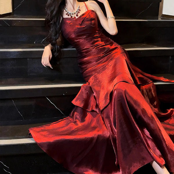 Vianne™| Glamorous Ruffled Maxi Dress