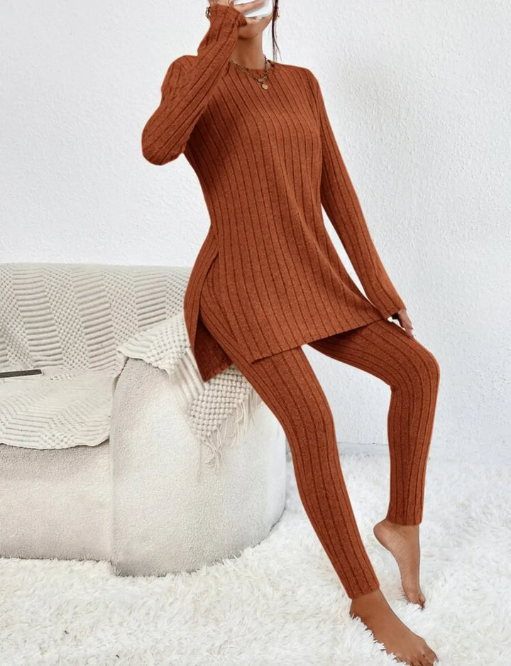 Callie | Women Ribbed Knit Lounge Set