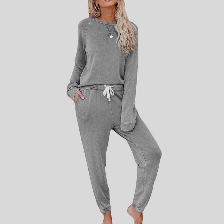 Jocelyn™| Casual Long Sleeve and Sweatpants Set