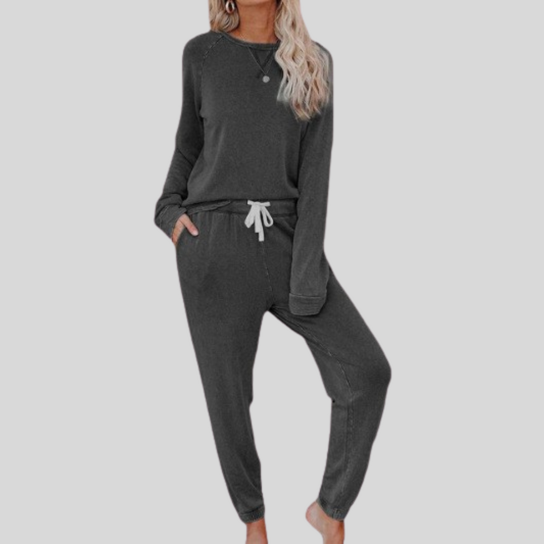 Jocelyn™| Casual Long Sleeve and Sweatpants Set
