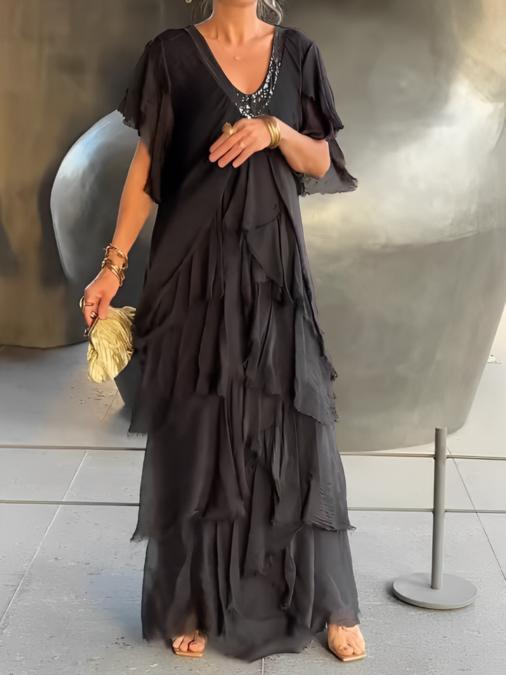 Lynette™ | Elegant Flowing Long Dress