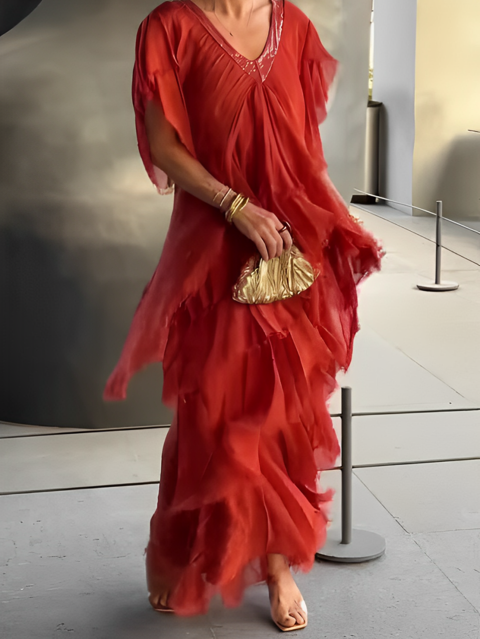 Lynette™ | Elegant Flowing Long Dress