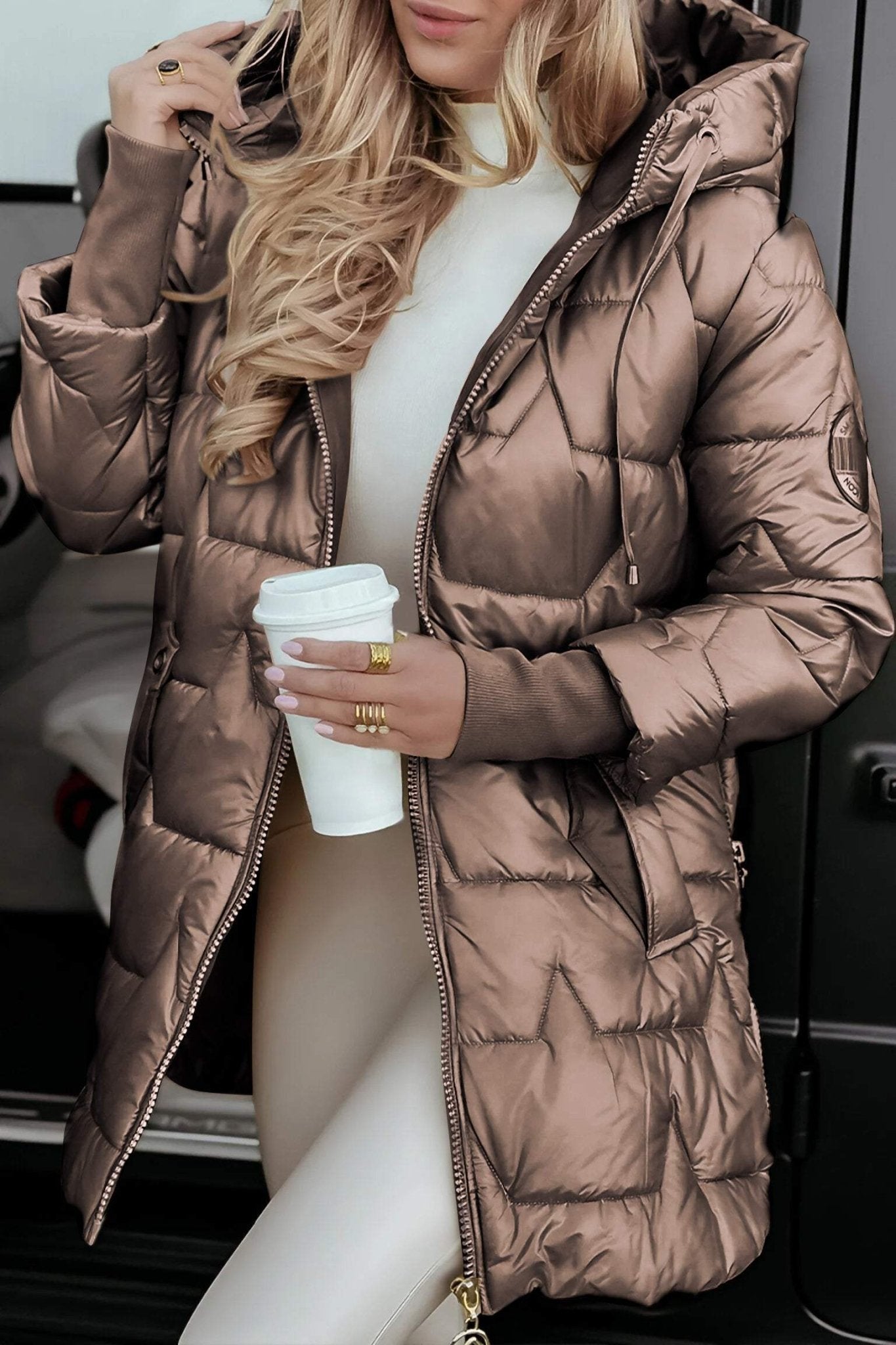 Amela | Cozy Cotton-Blend Autumn Coat