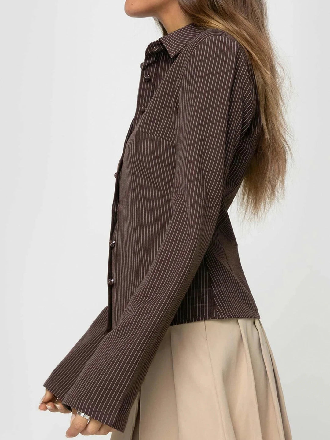 Rachel Stylish Button-Up Top | Elegant Everyday Blouse