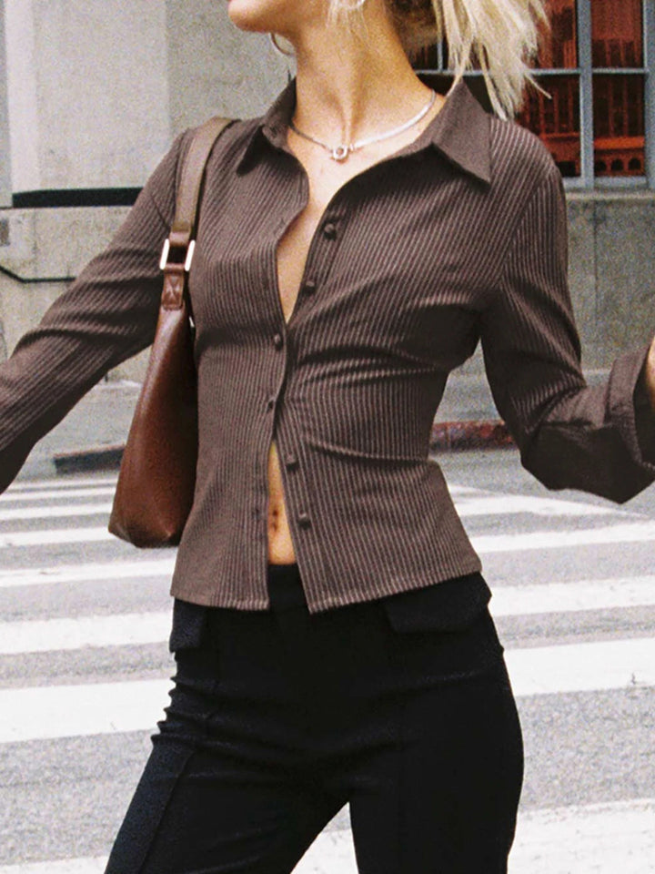 Rachel Stylish Button-Up Top | Elegant Everyday Blouse