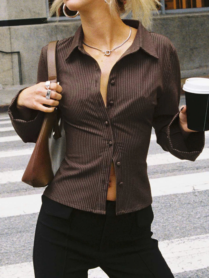 Rachel Stylish Button-Up Top | Elegant Everyday Blouse